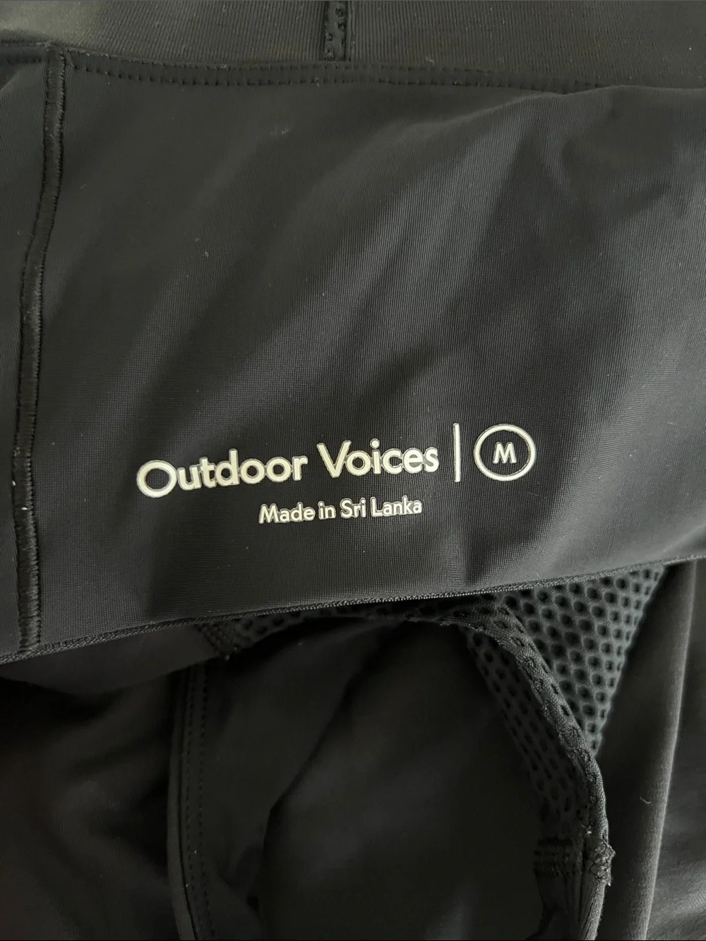 Outdoor Voices Black Exercise Dress Racerback Athletic Activewear Medium